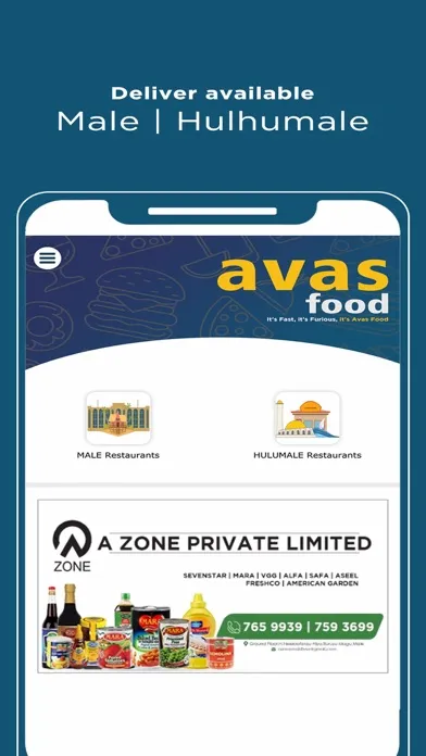 Tangkapan skrin AVAS Food
