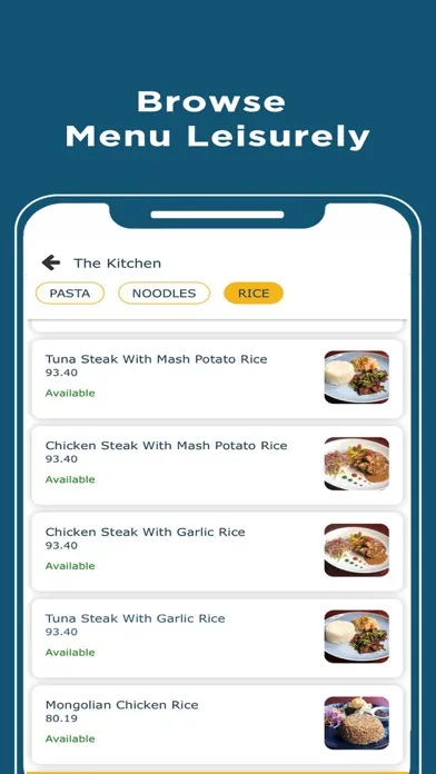 Tangkapan skrin AVAS Food