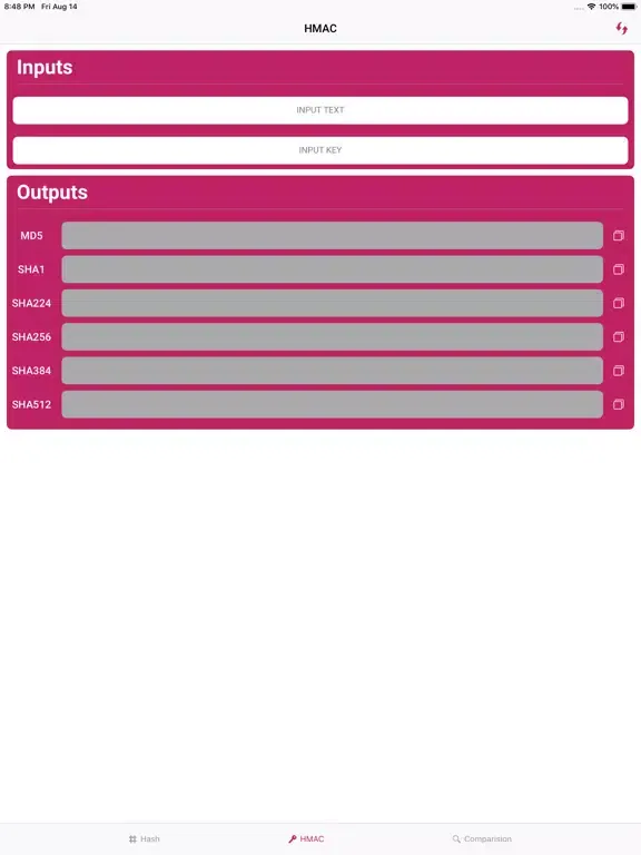 Hash Generator++ iPad  سکرین شاٹس