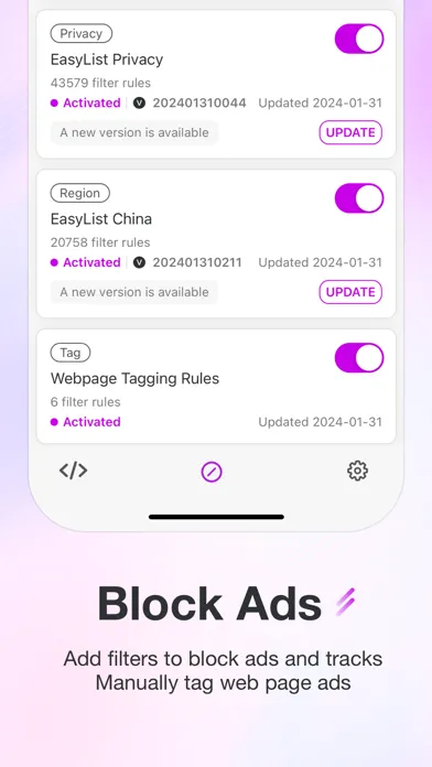 Stay for Safari Screenshots