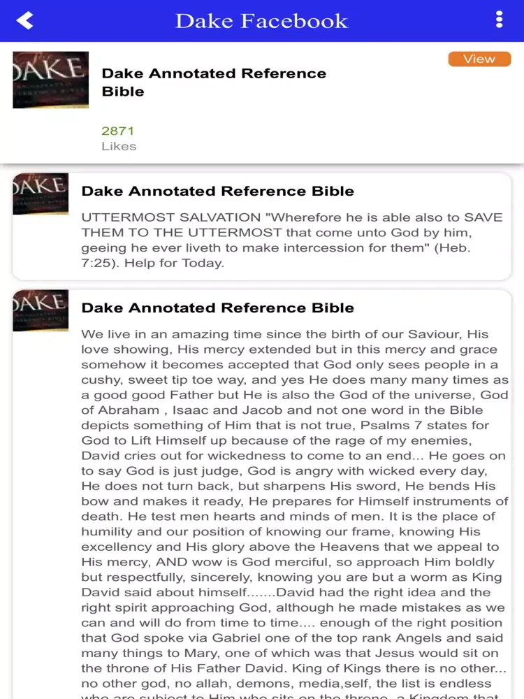 Tangkapan layar Dake Bible Publishing iPad 