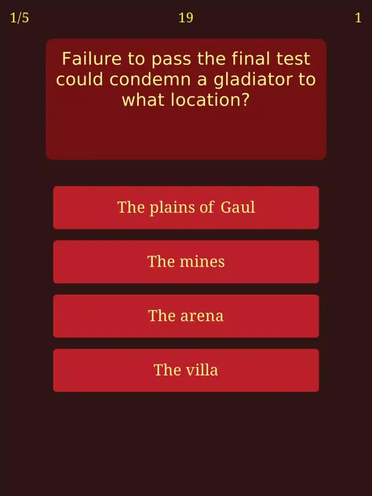 Trivia for Spartacus - Quiz Game from Historical Drama Tv Show Movie iPad  Screenshots