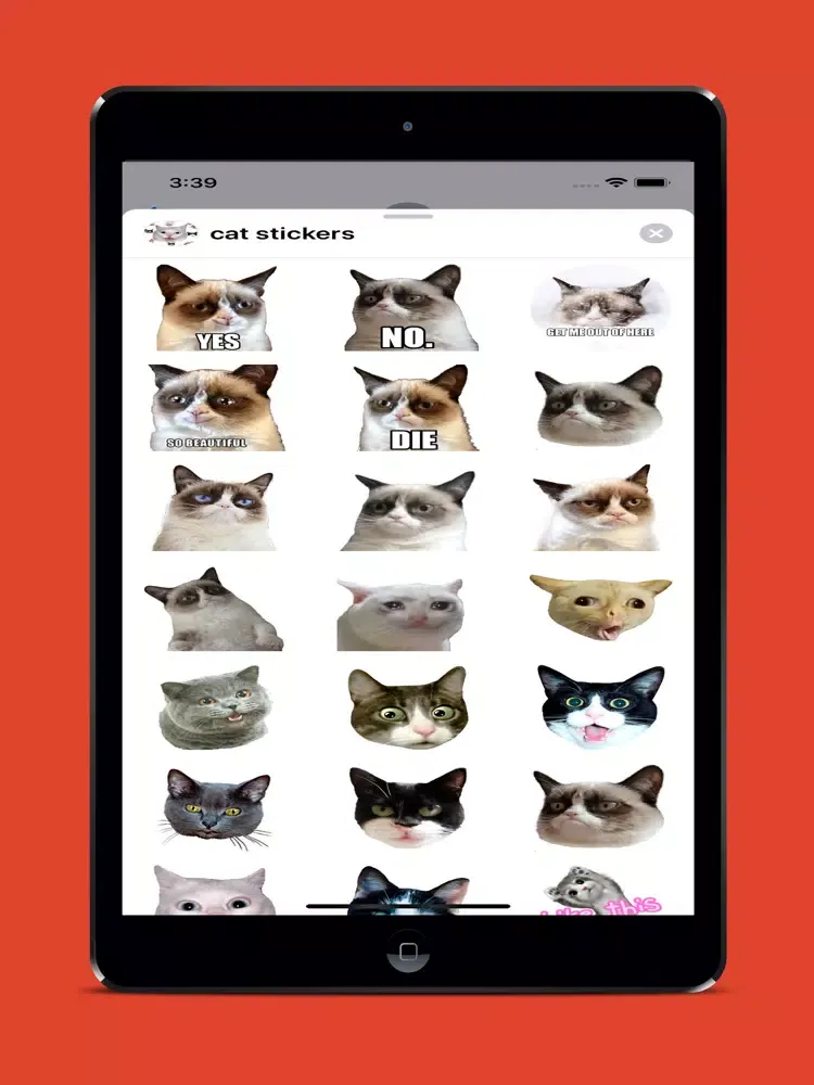 Скриншоты Cat Stickers For Chat iPad 