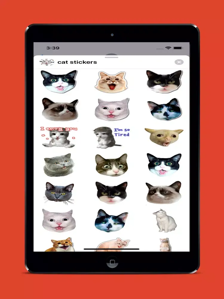 Скриншоты Cat Stickers For Chat iPad 