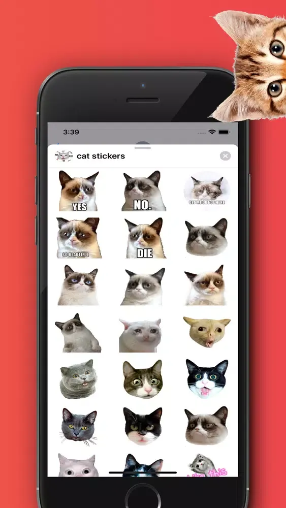 Скриншоты Cat Stickers For Chat