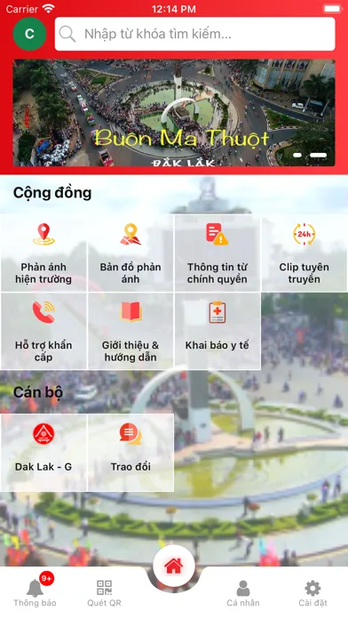 Zrzuty ekranu Tương Tác Người Dân Đắk Lắk