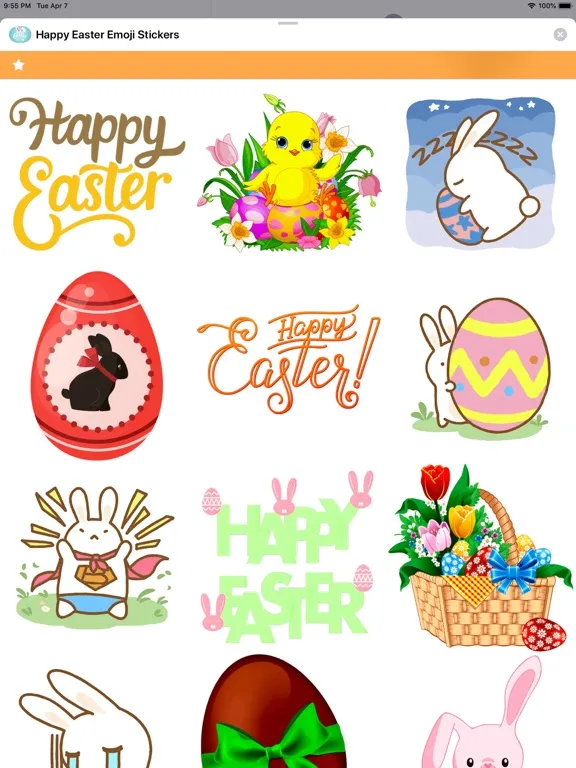 Zrzuty ekranu Happy Easter Emoji Stickers ! iPad 