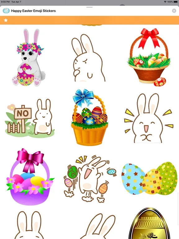 Zrzuty ekranu Happy Easter Emoji Stickers ! iPad 