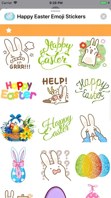 Zrzuty ekranu Happy Easter Emoji Stickers !