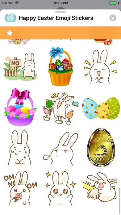 Zrzuty ekranu Happy Easter Emoji Stickers !