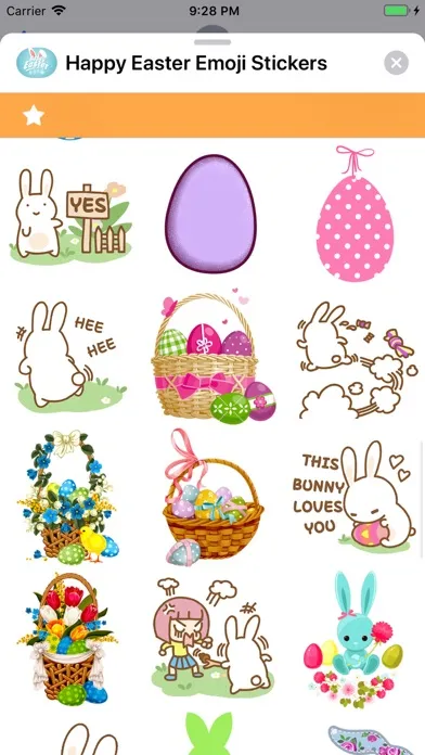 Zrzuty ekranu Happy Easter Emoji Stickers !