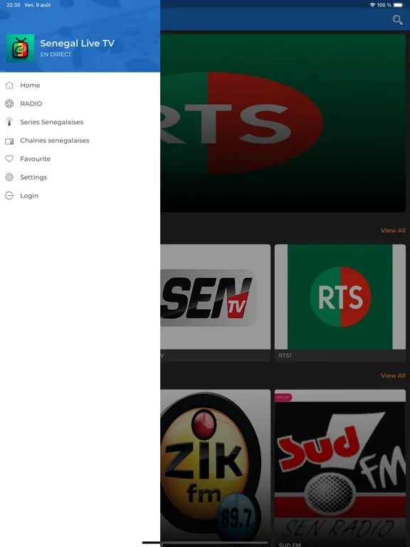 Senegal Live TV iPad  سکرین شاٹس