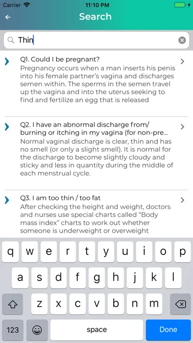TeenAge HealthGuide स्क्रीनशॉट
