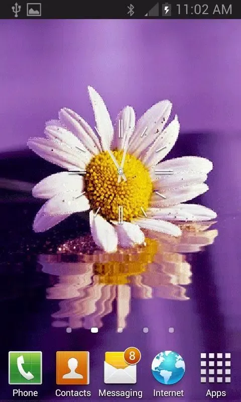 Capturas de tela do White Daisy Live Wallpaper