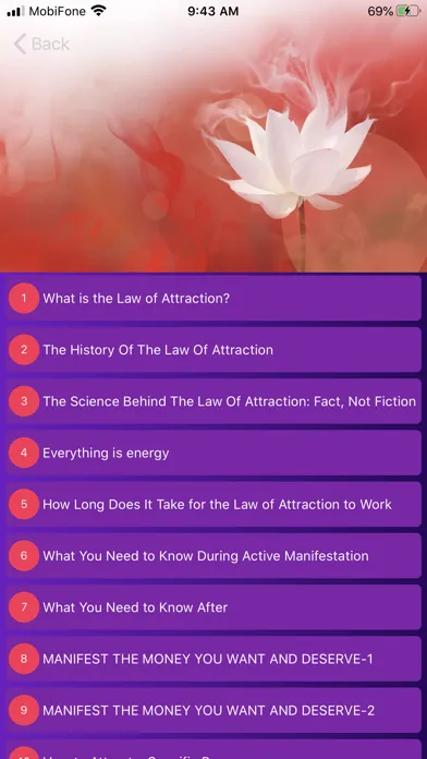 Law of Attraction Space سکرین شاٹس