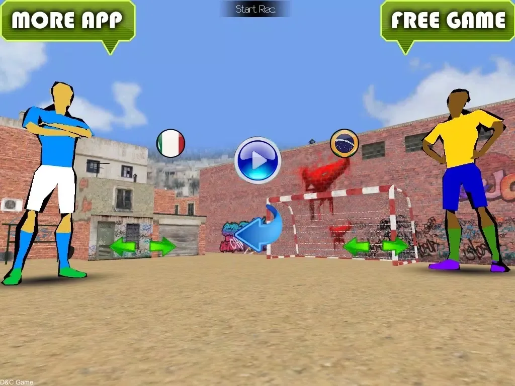 Zrzuty ekranu Dalcion Street Soccer iPad 