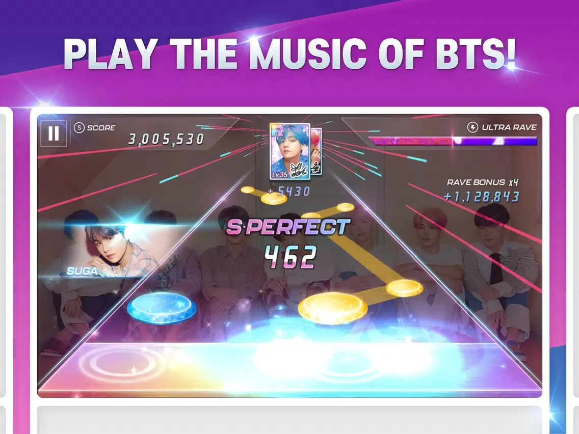 Ảnh chụp màn hình của SuperStar BTS iPad 