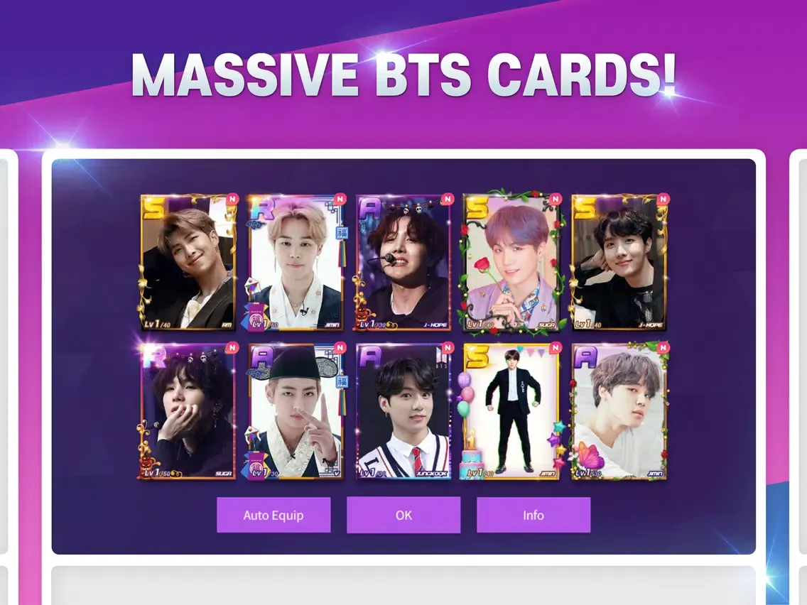 Ảnh chụp màn hình của SuperStar BTS iPad 