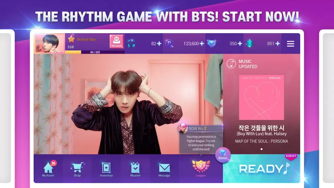 Ảnh chụp màn hình của SuperStar BTS