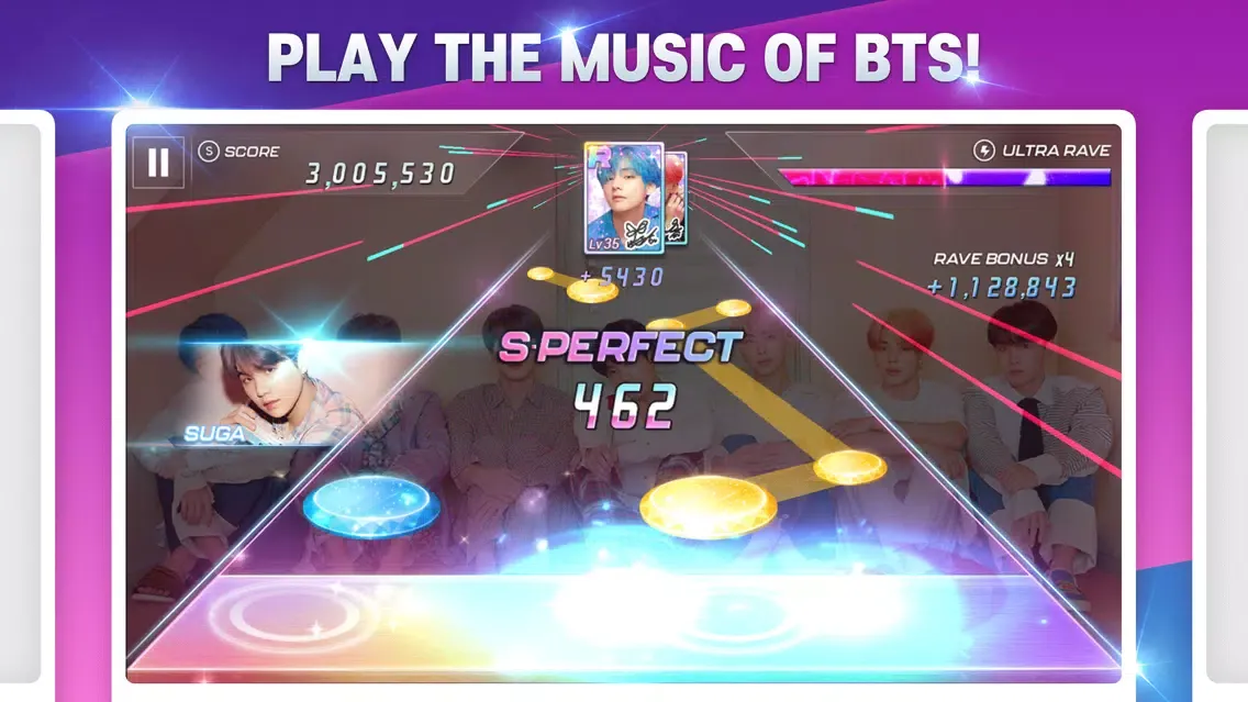Ảnh chụp màn hình của SuperStar BTS