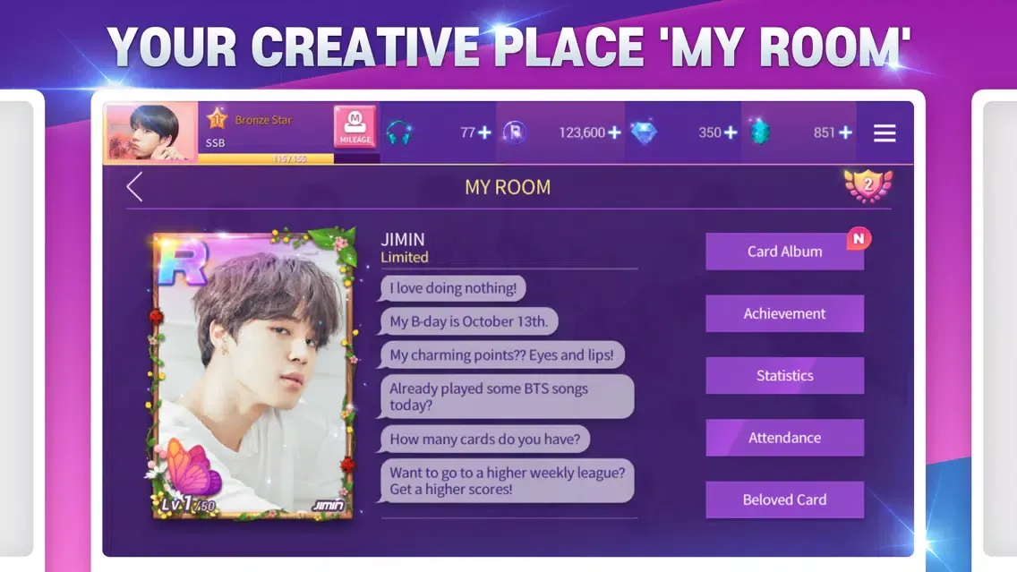 Ảnh chụp màn hình của SuperStar BTS