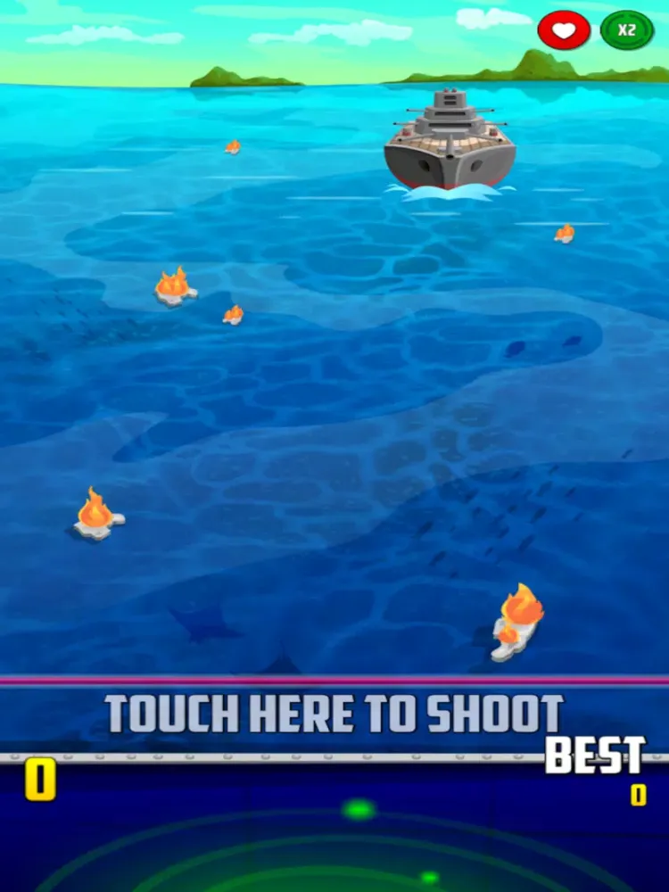 Capturas de tela do Sea Ship Shoot and Destroy iPad 