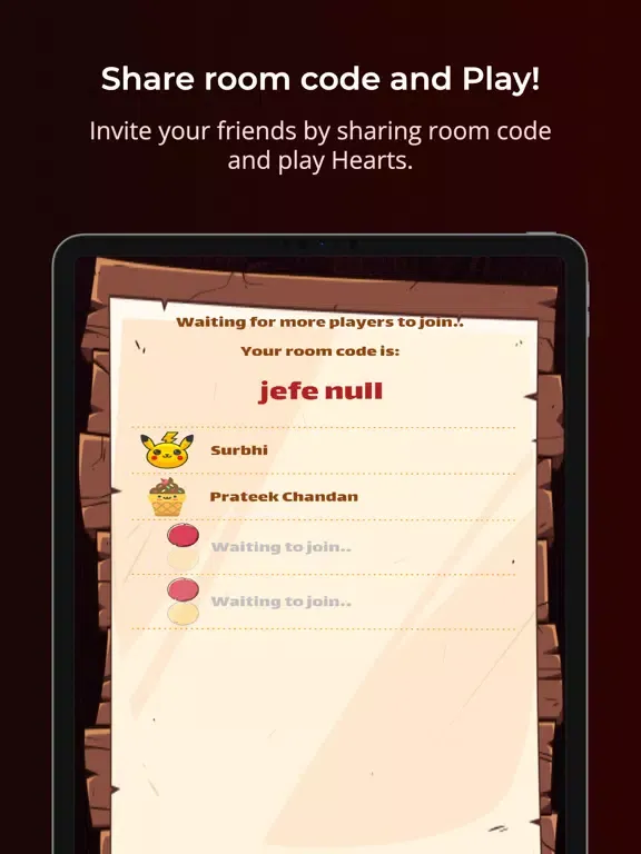 Hearts - Multiplayer Card Game iPad  스크린샷