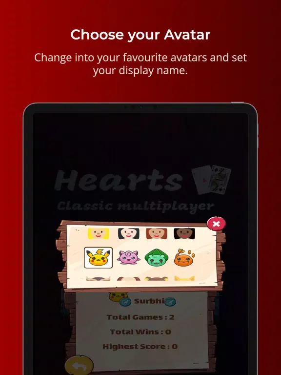 Hearts - Multiplayer Card Game iPad  스크린샷