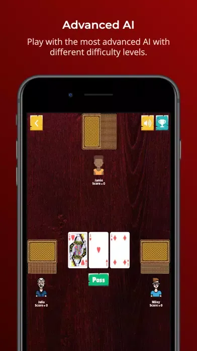 Hearts - Multiplayer Card Game 스크린샷
