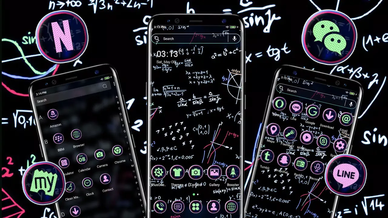Ảnh chụp màn hình của Math Ideas Theme