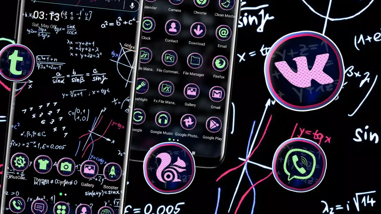 Ảnh chụp màn hình của Math Ideas Theme