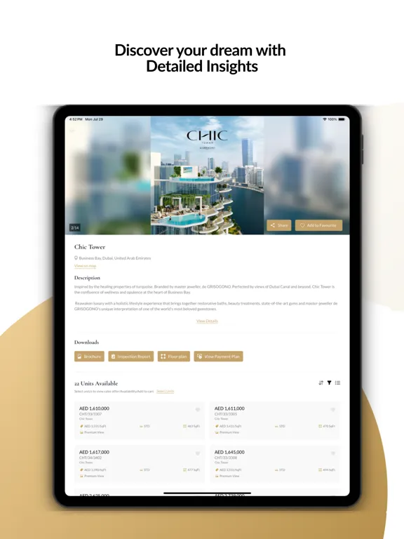 DAMAC 360 iPad  Screenshots