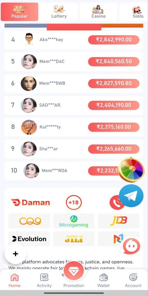 Daman Lottery Screenshots