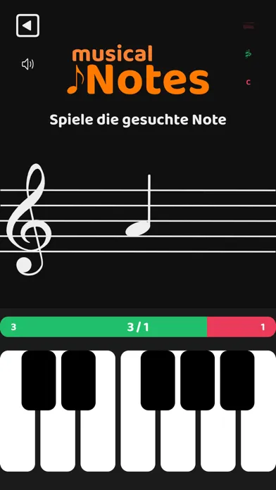 Tangkapan layar Musical Notes