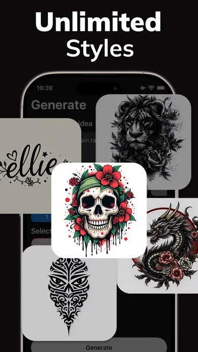 AI Tattoo Design Generator Ink स्क्रीनशॉट