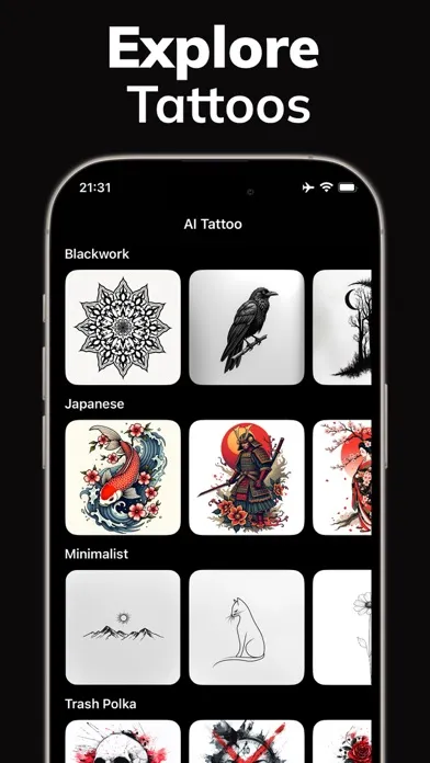 AI Tattoo Design Generator Ink स्क्रीनशॉट
