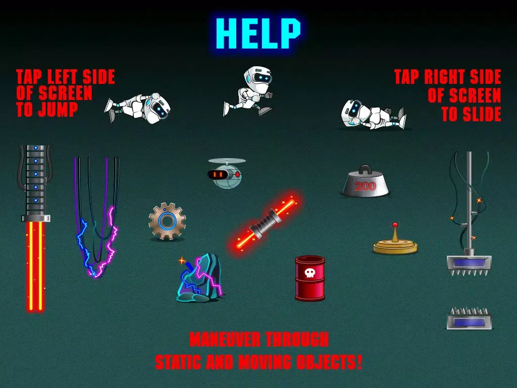 Little Robot Hero vs 6 Big Space Obstacles iPad 應用截圖