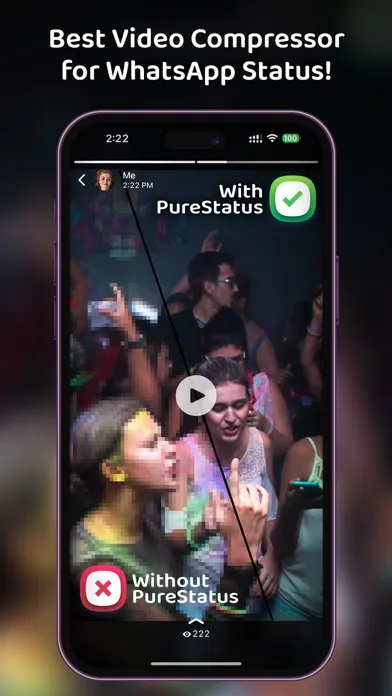 PureStatus: ByeBye Blur Status স্ক্রিনশট