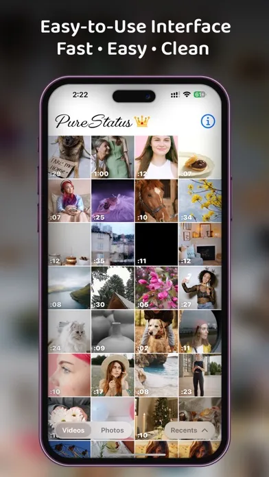 PureStatus: ByeBye Blur Status স্ক্রিনশট