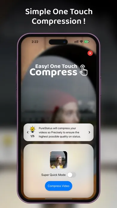 PureStatus: ByeBye Blur Status স্ক্রিনশট