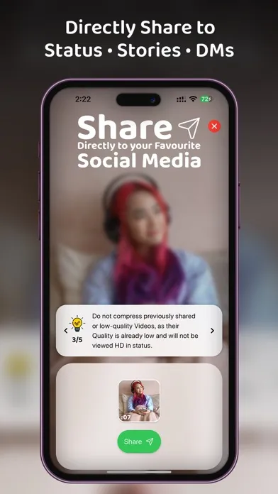 PureStatus: ByeBye Blur Status স্ক্রিনশট