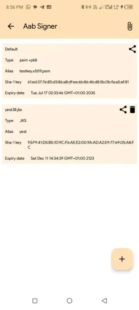 Capturas de tela do APK SIGNER AAB SIGNER