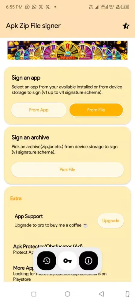 Capturas de tela do APK SIGNER AAB SIGNER