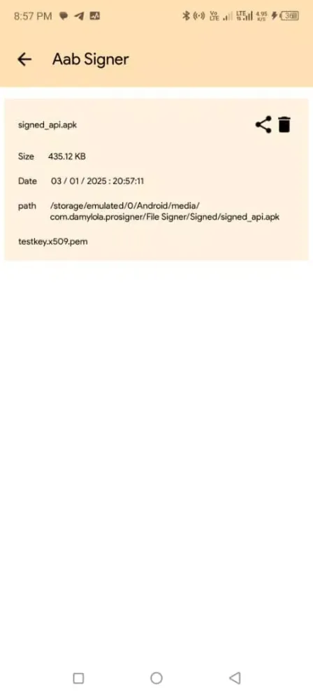 Capturas de tela do APK SIGNER AAB SIGNER