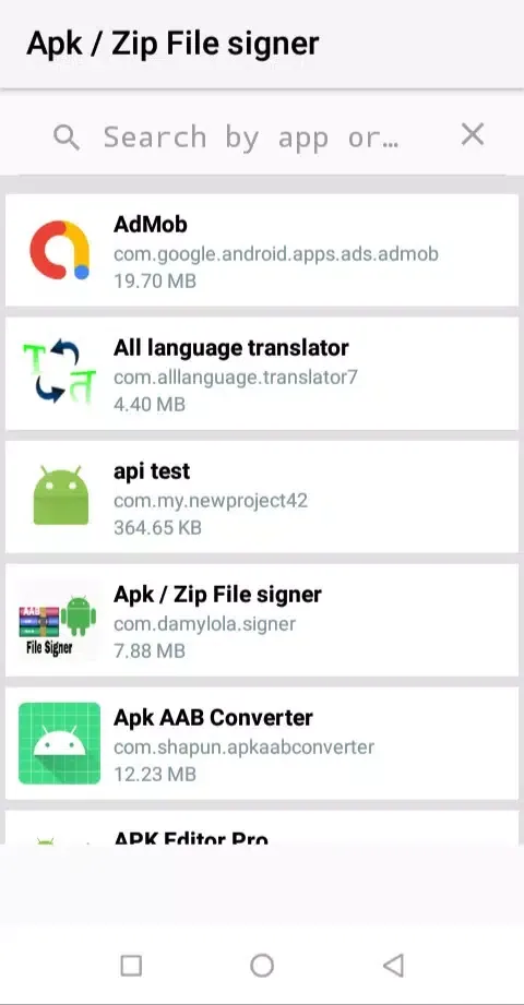 Capturas de tela do APK SIGNER AAB SIGNER
