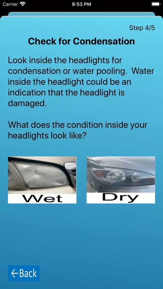 Tangkapan layar Headlight Checkup