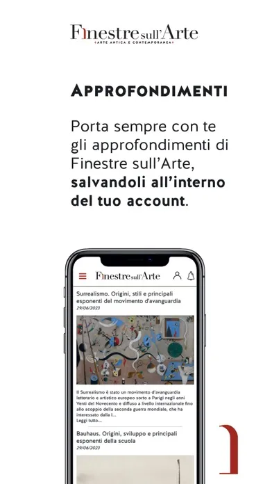Ảnh chụp màn hình của Finestre sull'Arte