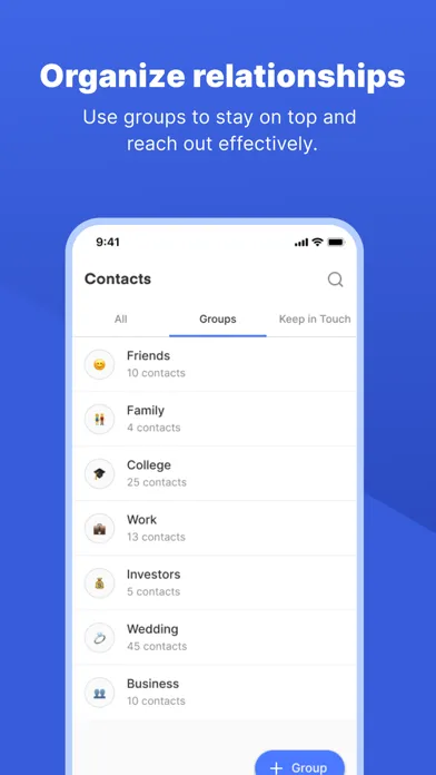 Screenshot di Dex - Rolodex and Personal CRM