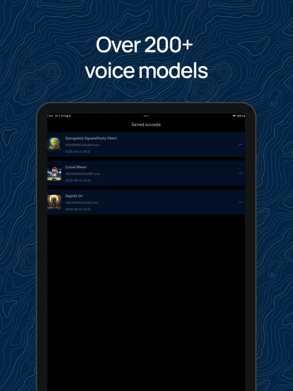 Capturas de tela do Voizer - Celebs AI Effects iPad 