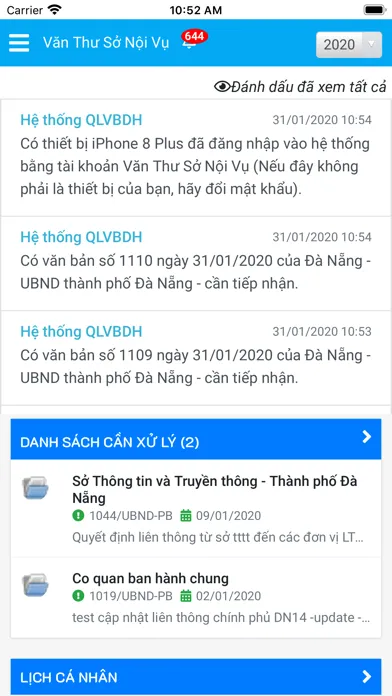 QLVBĐH Đà Nẵng سکرین شاٹس